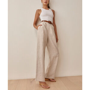 Reformation 'Vesta' Tan Pant Size 4